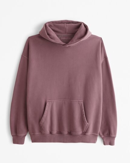 Essential Popover Hoodie Dark Pink