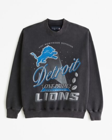 Detroit Lions Graphic Crew Sweatshirt