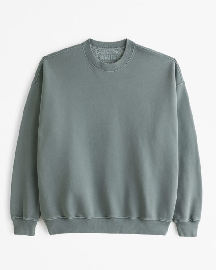 Essential Crew Sweatshirt Charcoal Green